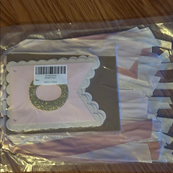 Pink and Silver Party Bannerfor baby’s 1st birthday - Picture 4 of 4